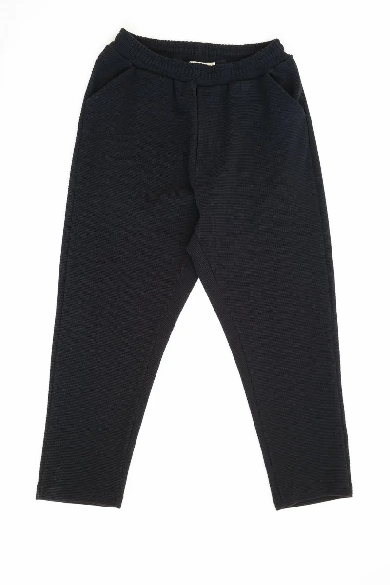 08 / Waffle Trousers Black