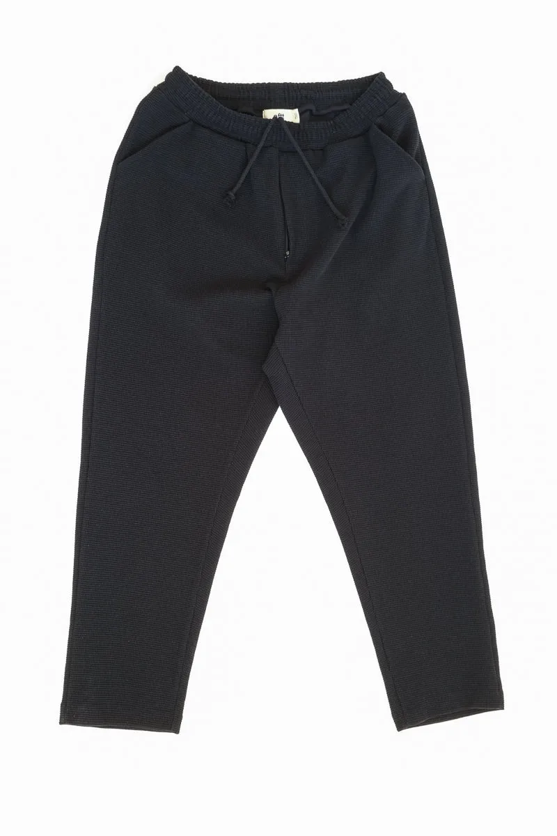 08 / Waffle Trousers Black