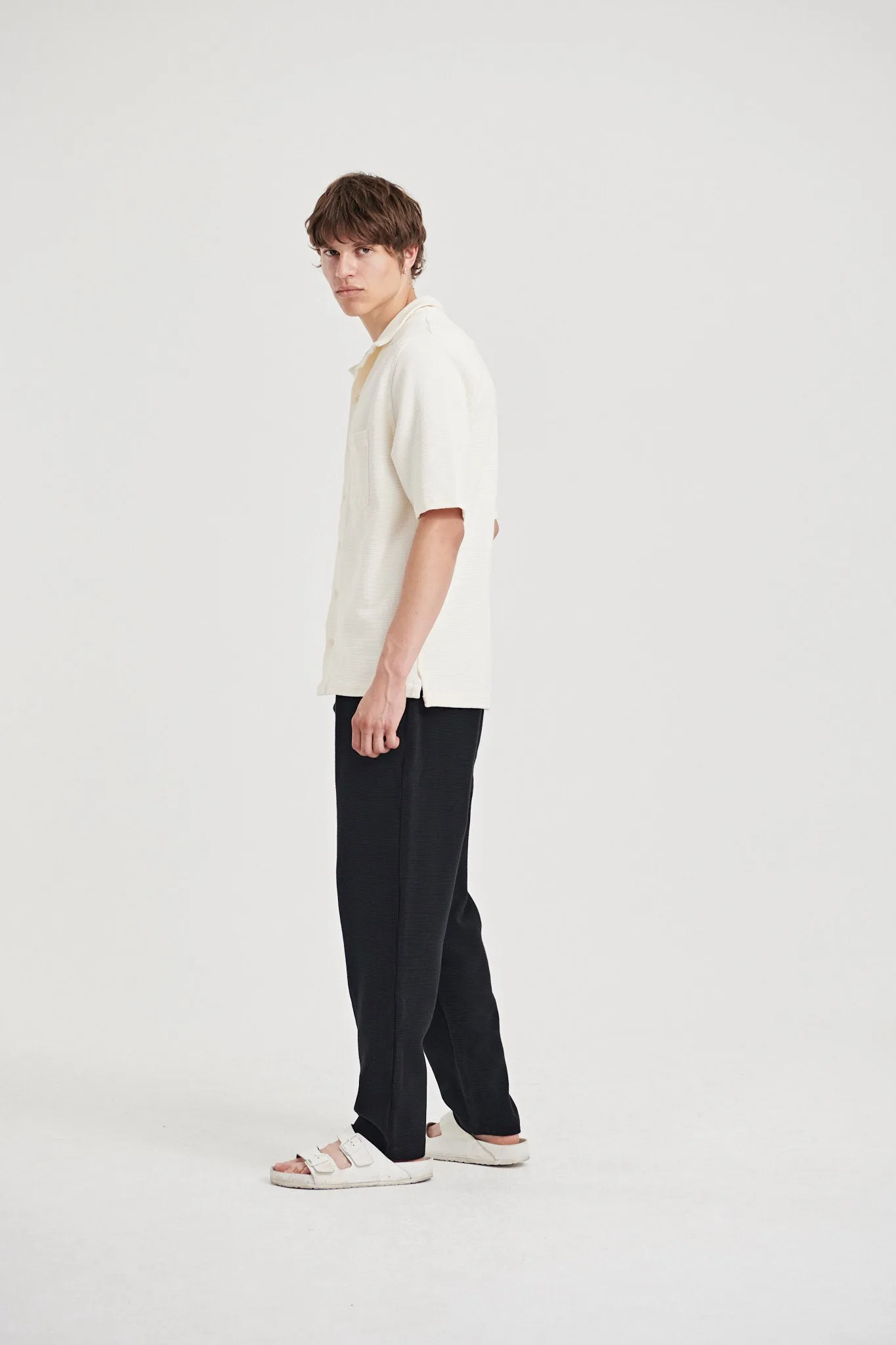 08 / Waffle Trousers Black