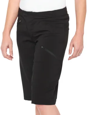 100% Ridecamp Shorts - Black, Women's, Large