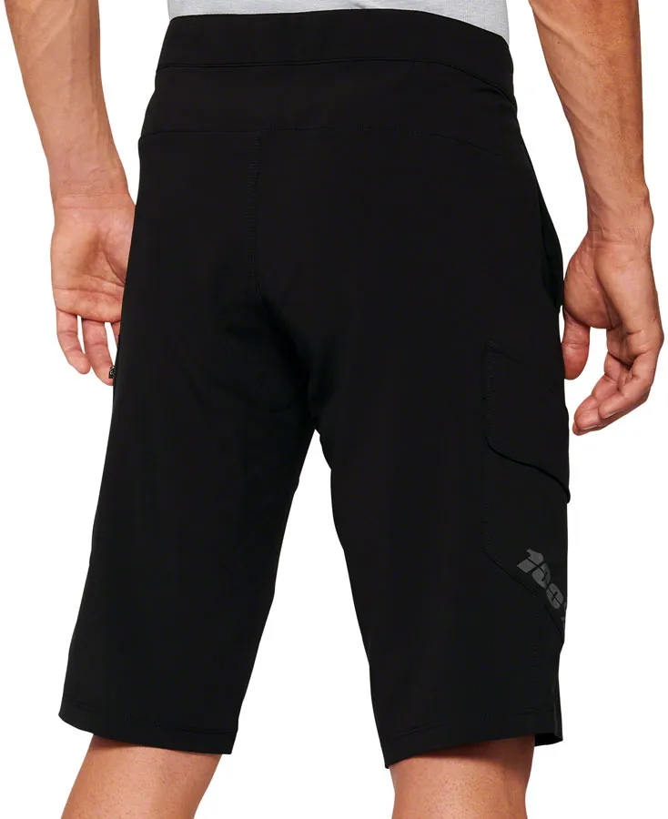 100% Ridecamp Shorts with Liner - Black, Size 28