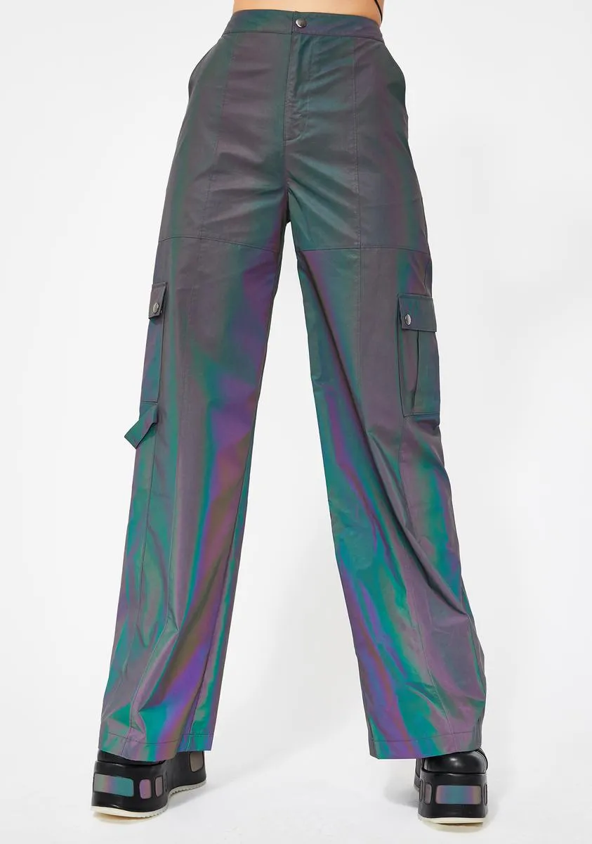 Acid House Reflective Cargo Pants