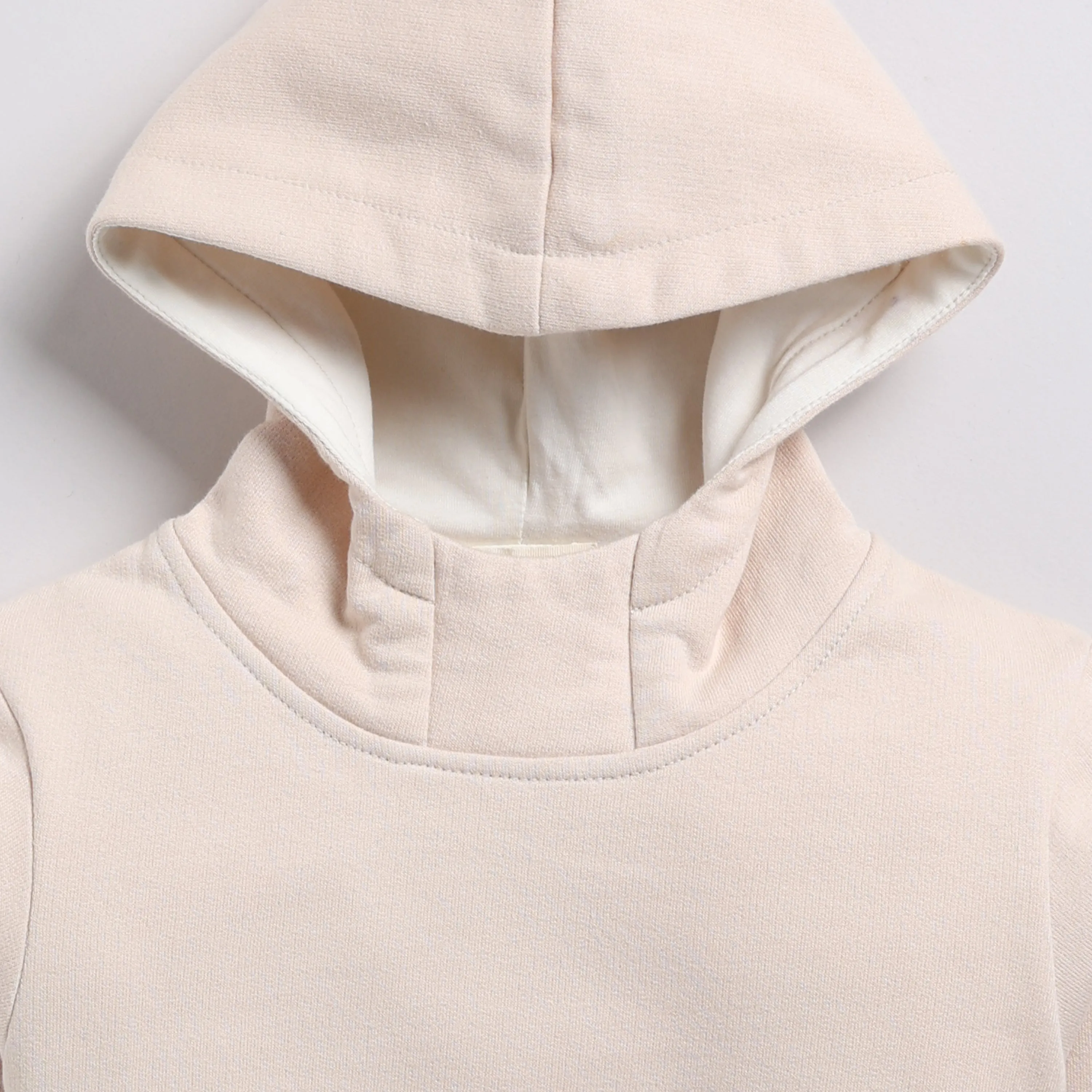 Almond Organic Fleece Hoodie & Jogger Set