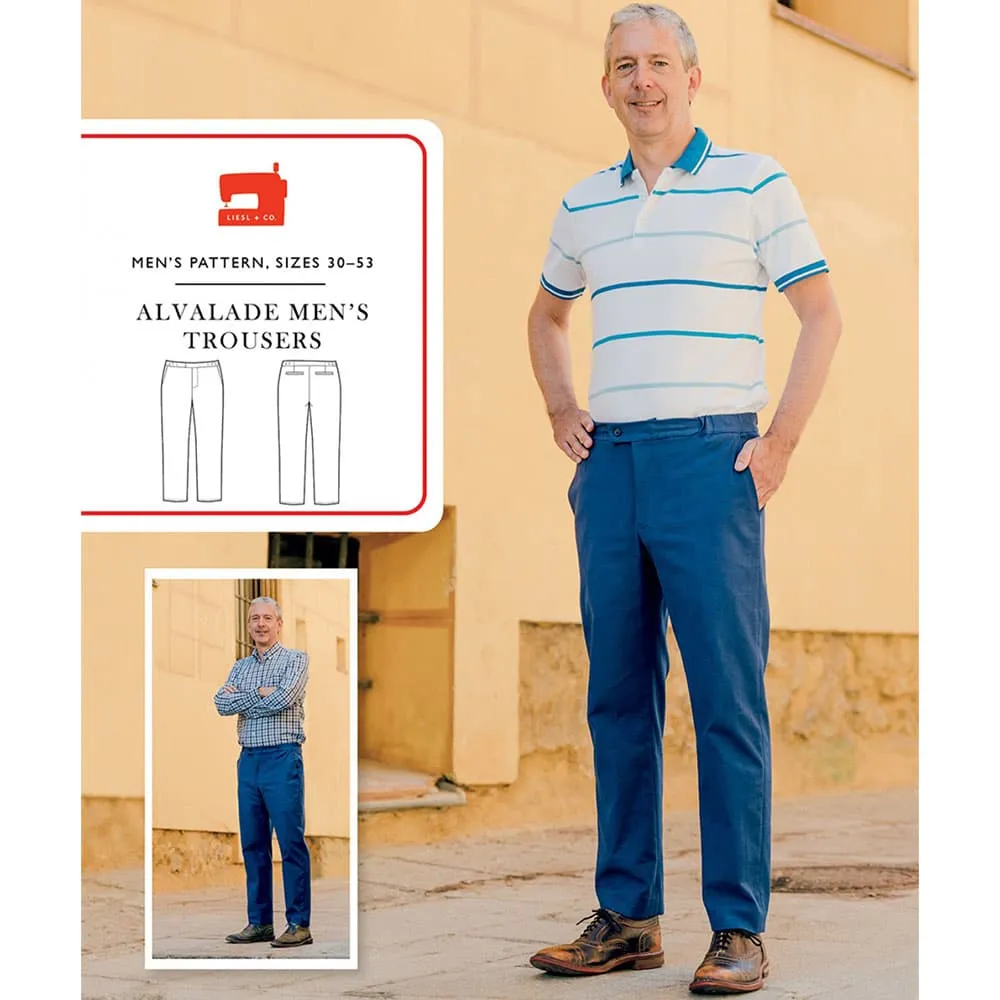 Alvalade Mens Trousers Pattern, Liesl & Co.