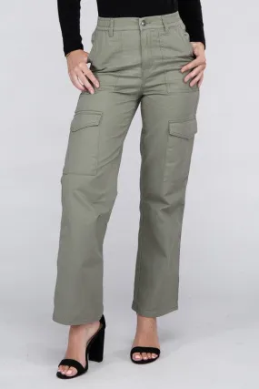 Ambiance Everyday Wear Comfort Waist Cargo Pants