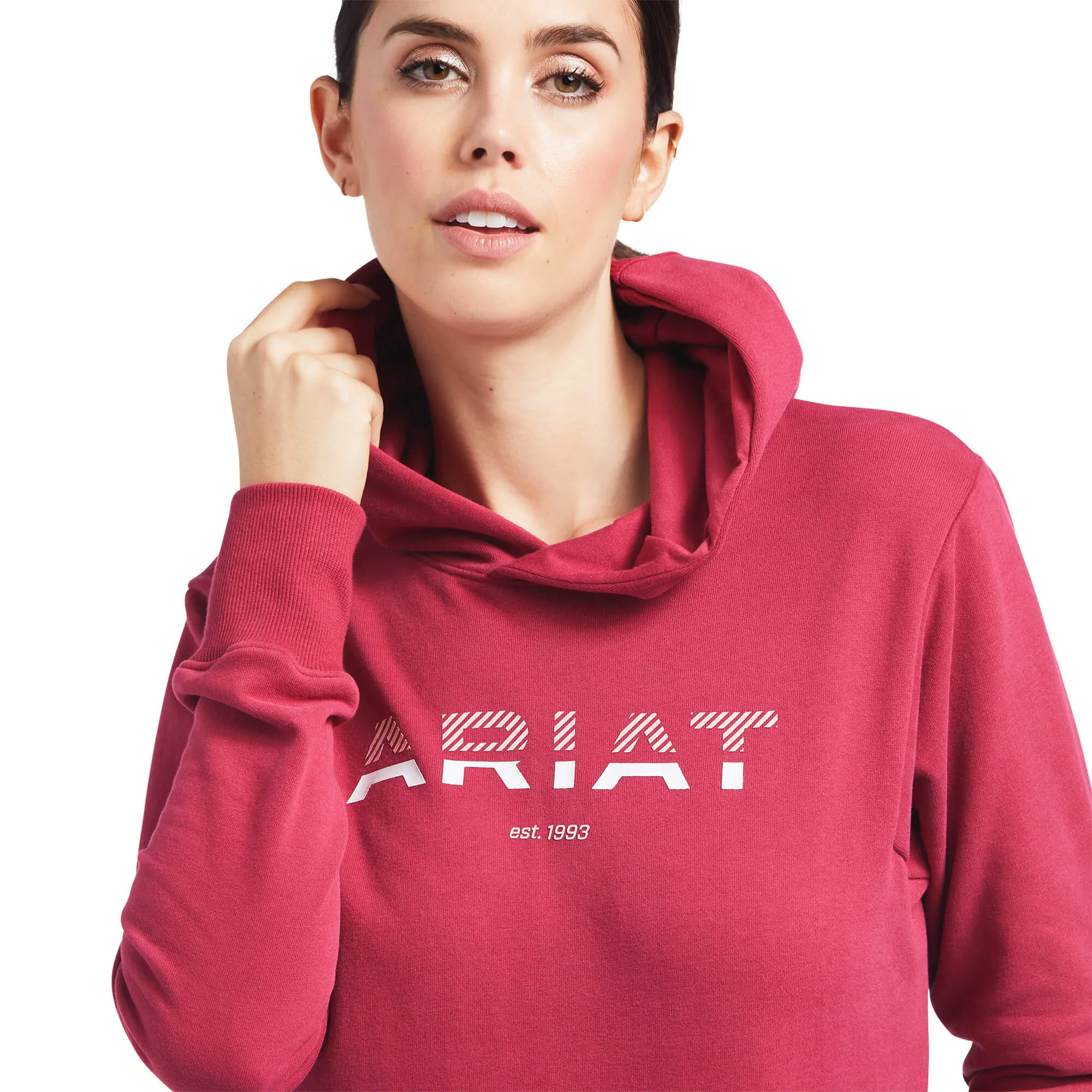 Ariat Women's 3D Logo 2.0 Hoodie- Red Bud