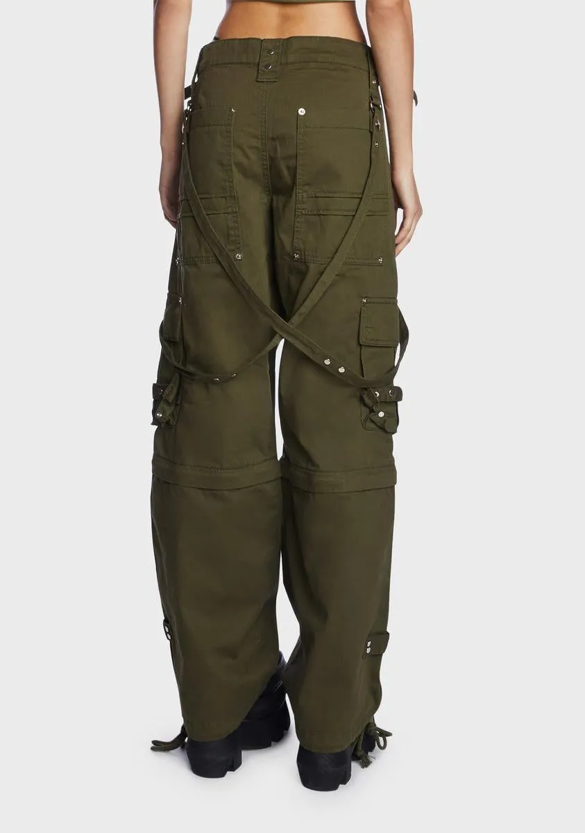 Army Zip Off Crush Pants