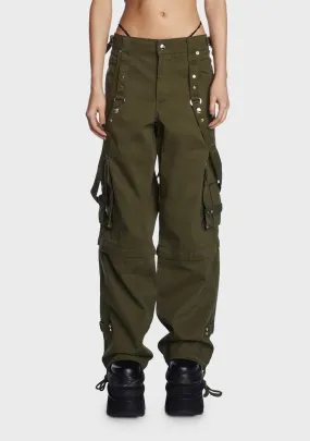 Army Zip Off Crush Pants