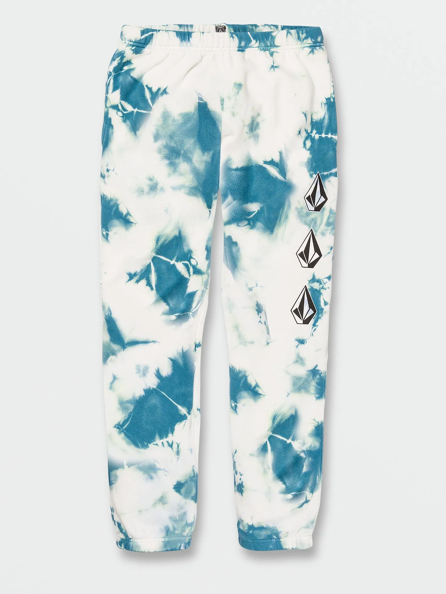 Big Boys Iconic Stone Fleece Pants - Lime Tie Dye