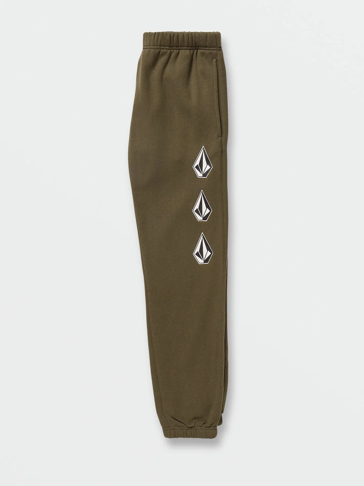 Big Boys Iconic Stone Fleece Pants - Military