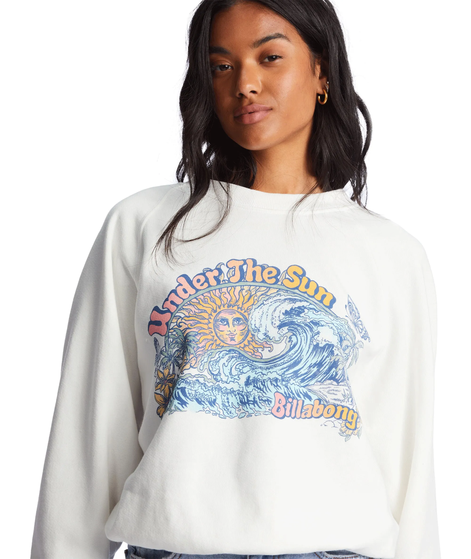 Billabong Here We Go Sweatshirt-Salt Crystal 1