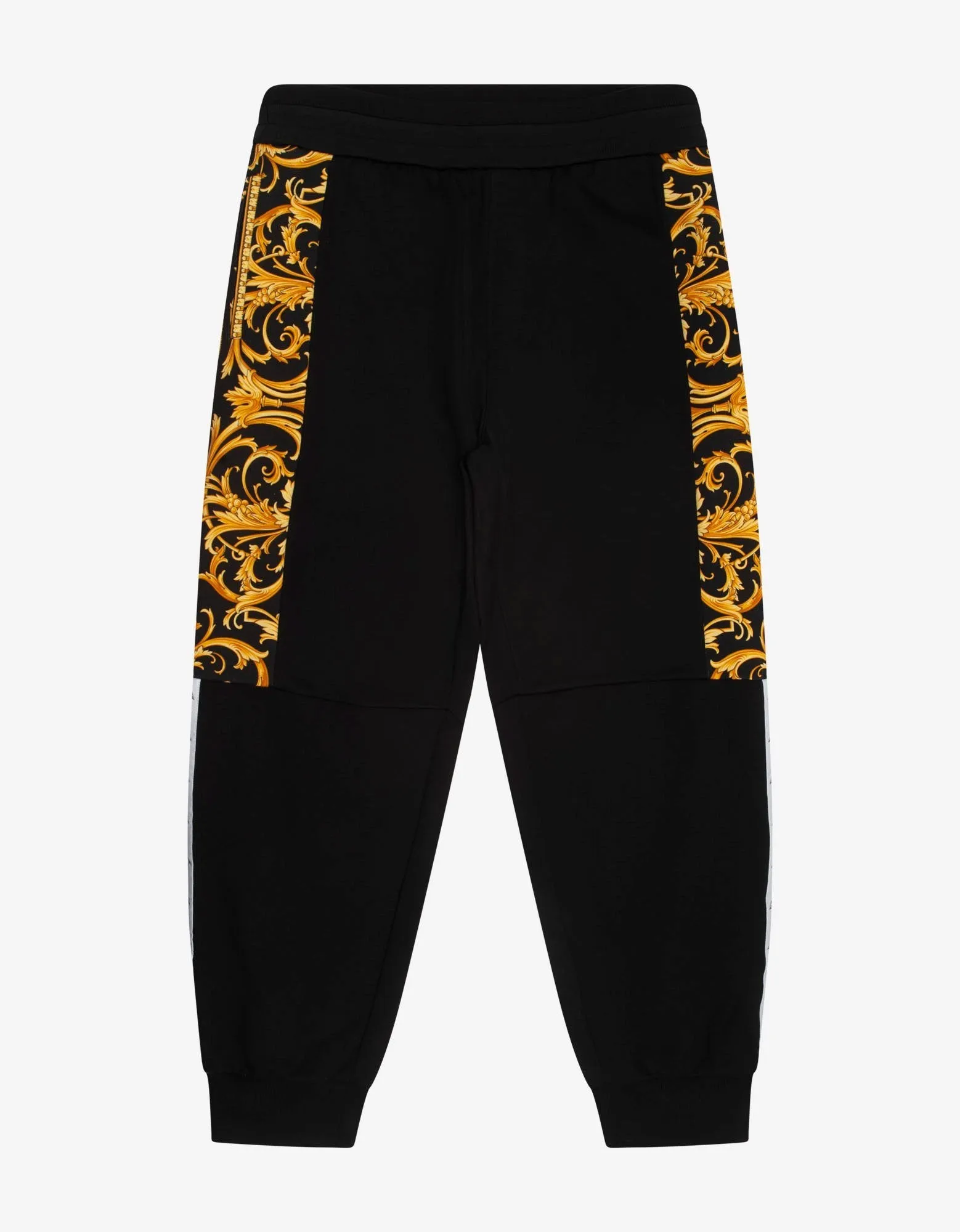 Black Barocco Insert Sweat Pants -