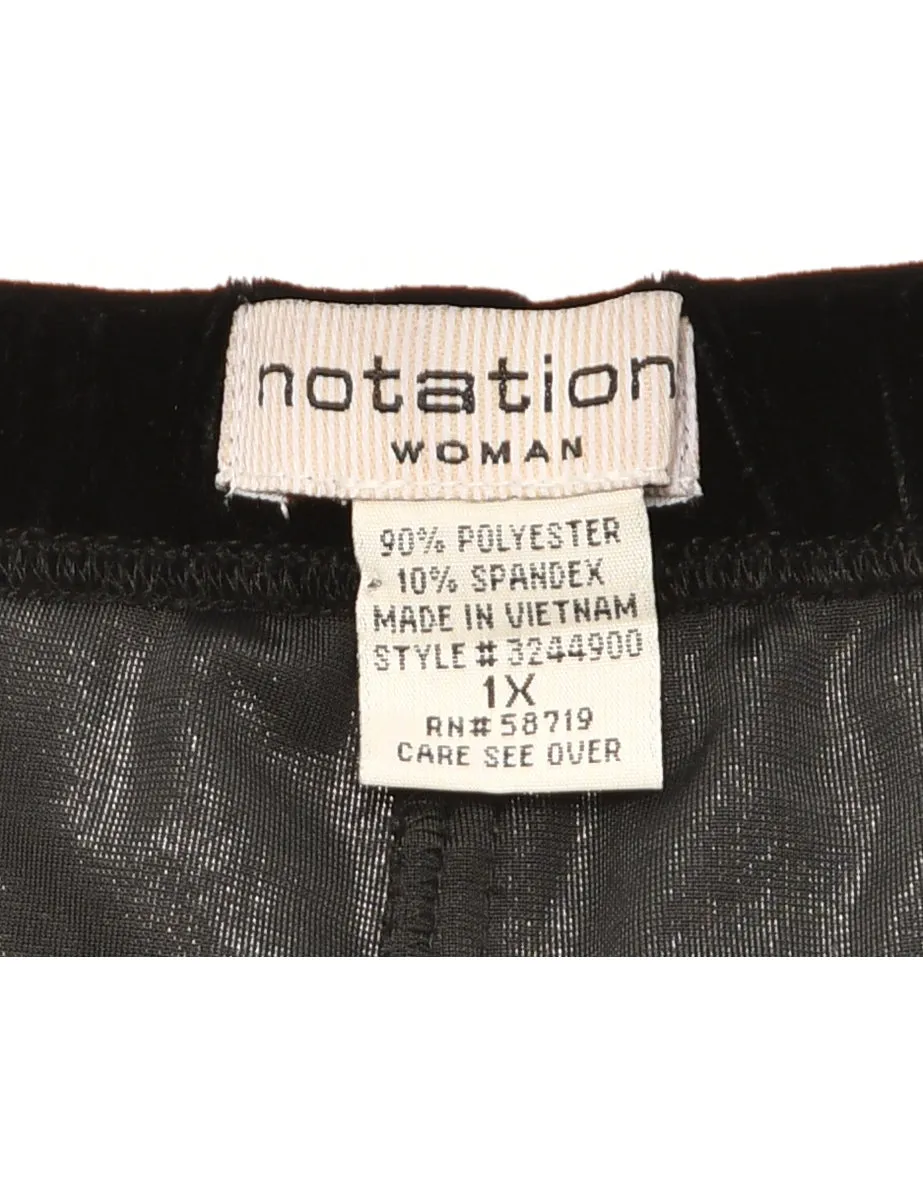 Black Notations Trousers - W36 L35