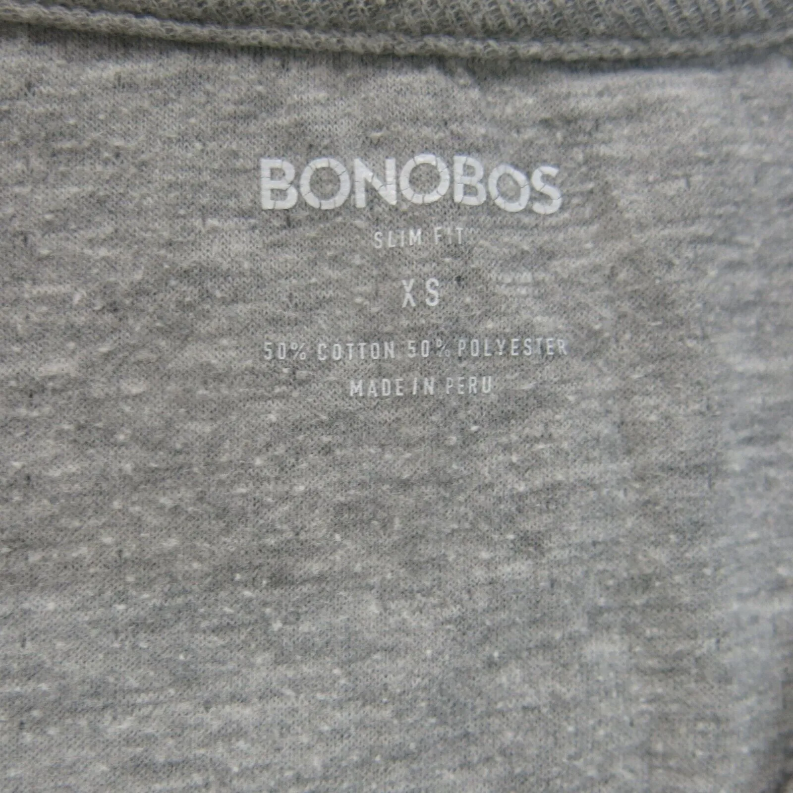 Bonobos Shirt Womens X Small Gray Long Sleeve Cotton Casual Outdoors Henley Tee