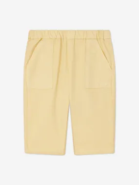 Bonpoint Baby Cotton Trousers in Yellow