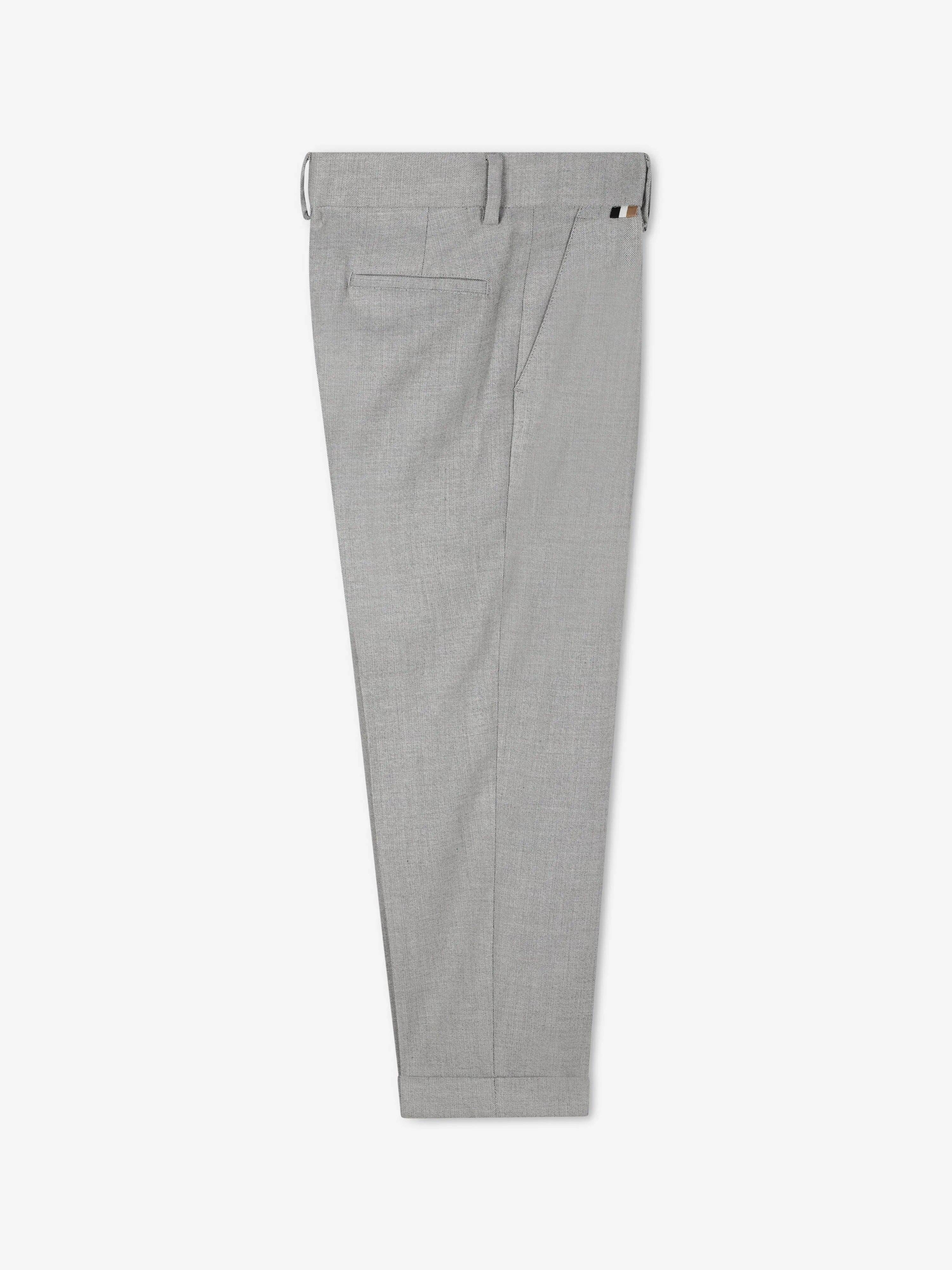 BOSS Boys Suit Trousers in Grey