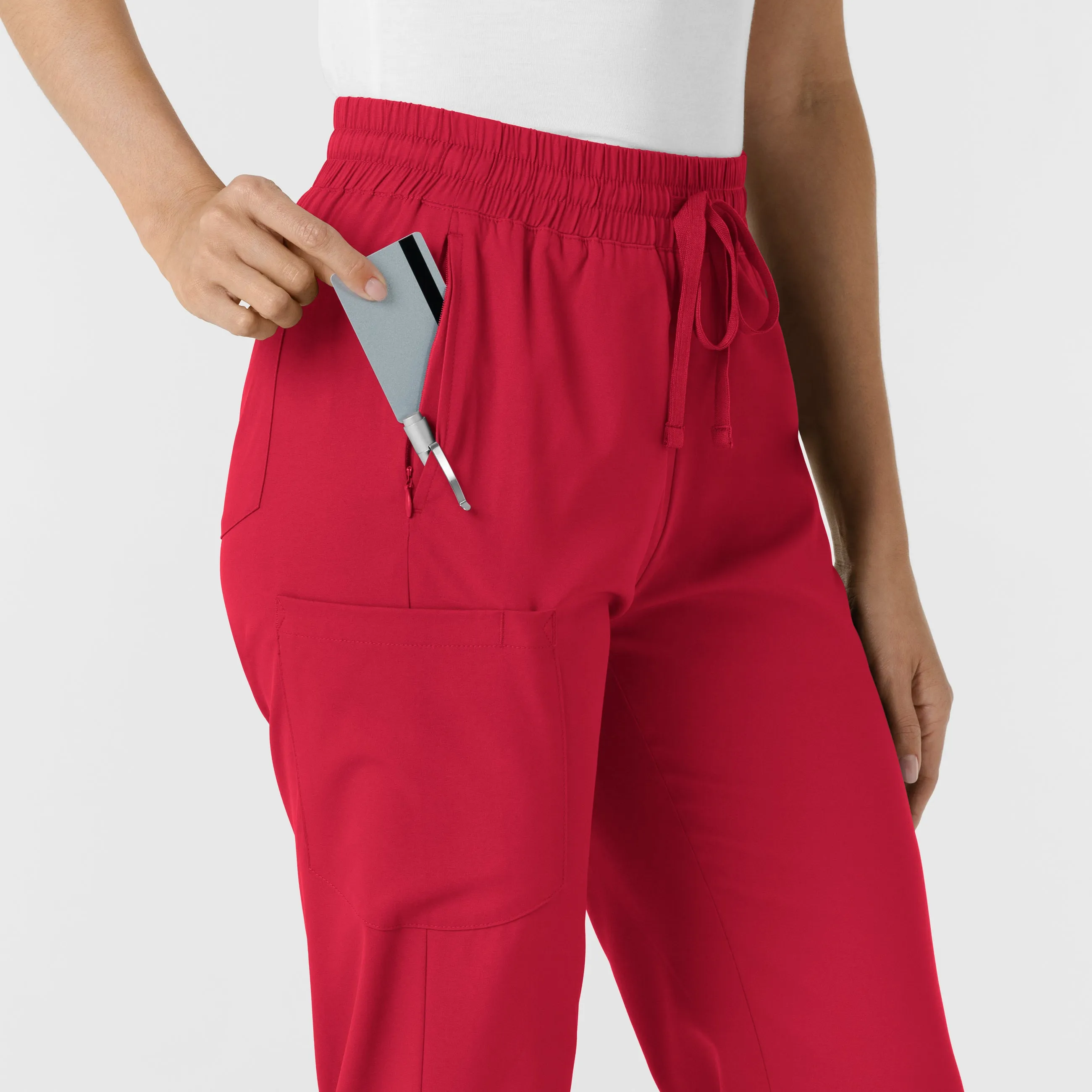 Boundless Women's Bootcut Scrub Pant - Red