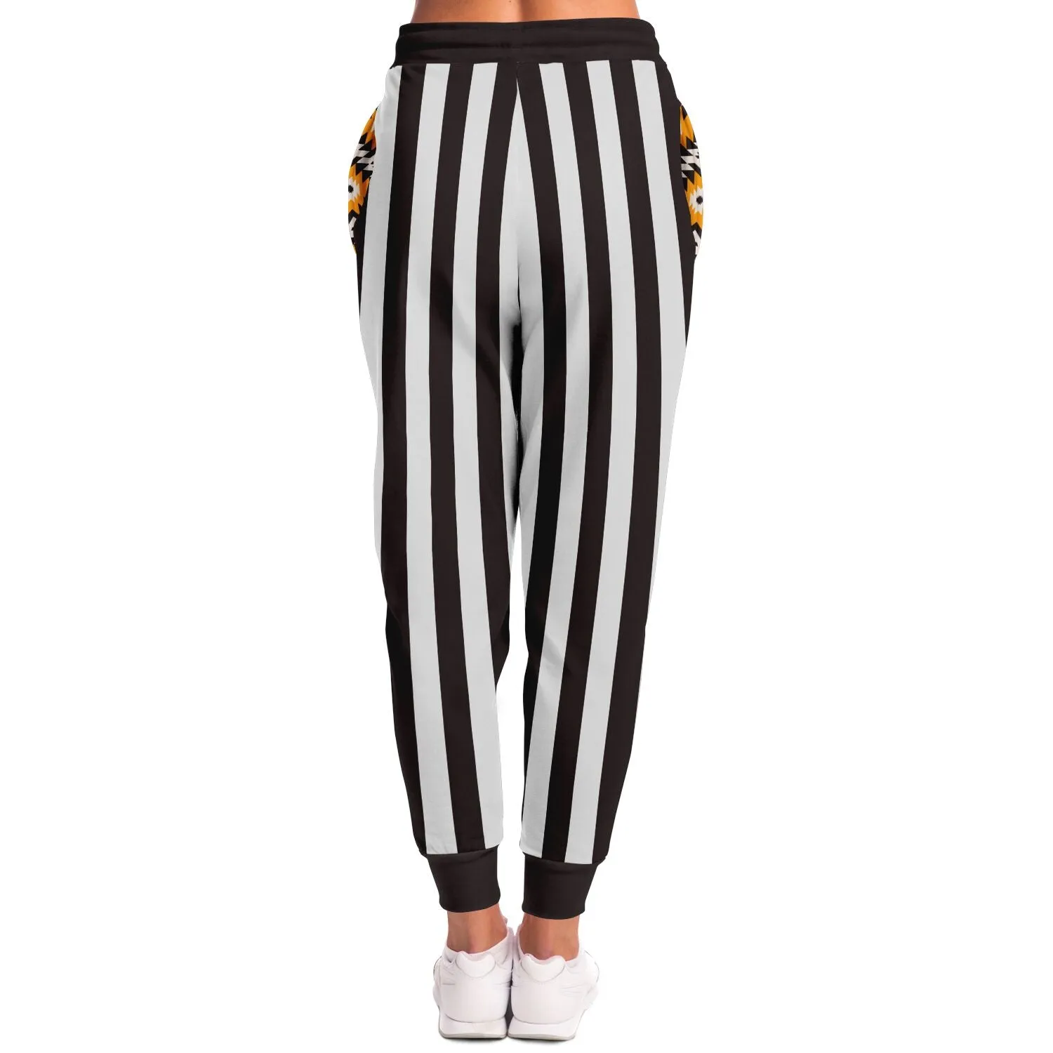 Brown Striped Classy Unisex Joggers with PLUS sizes