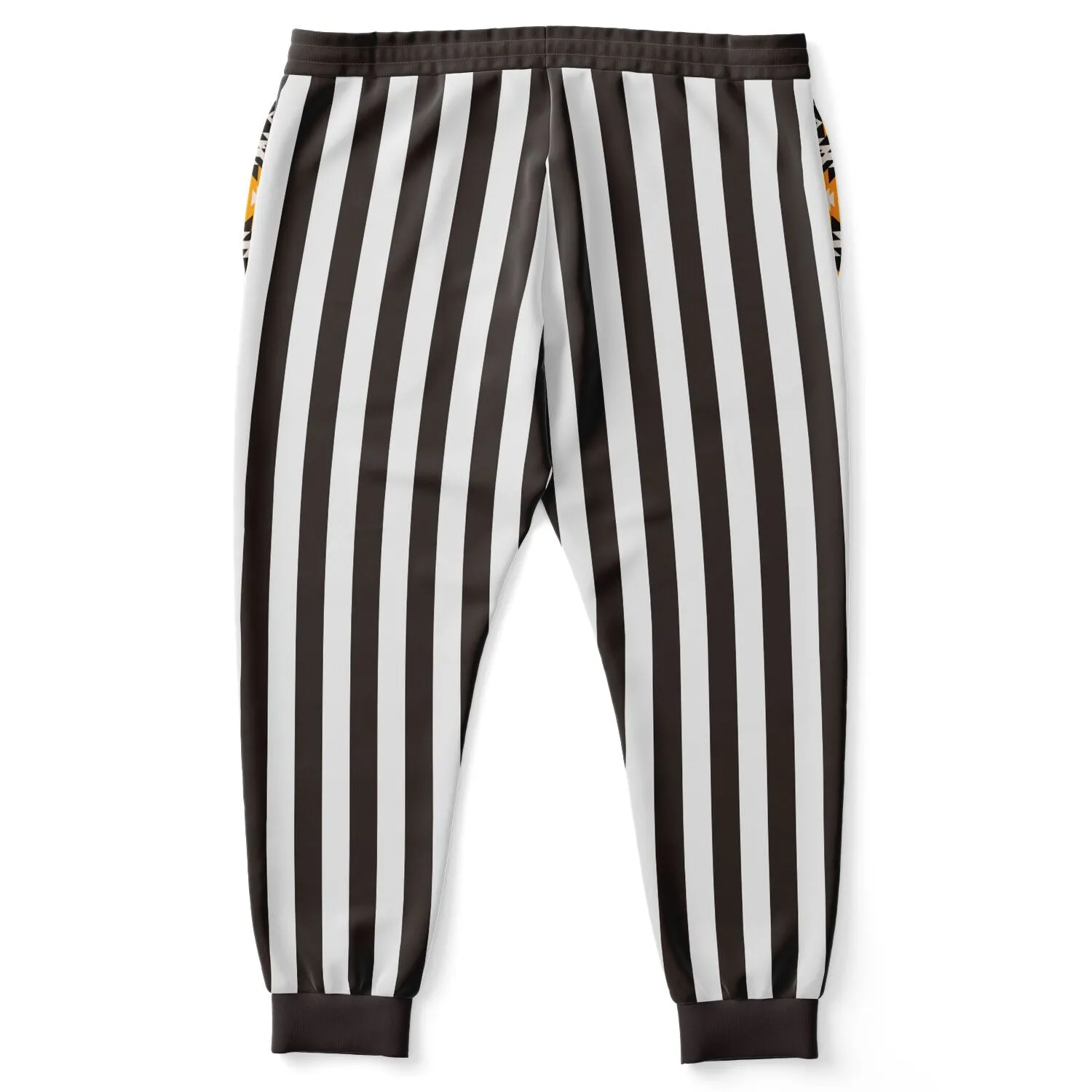 Brown Striped Classy Unisex Joggers with PLUS sizes