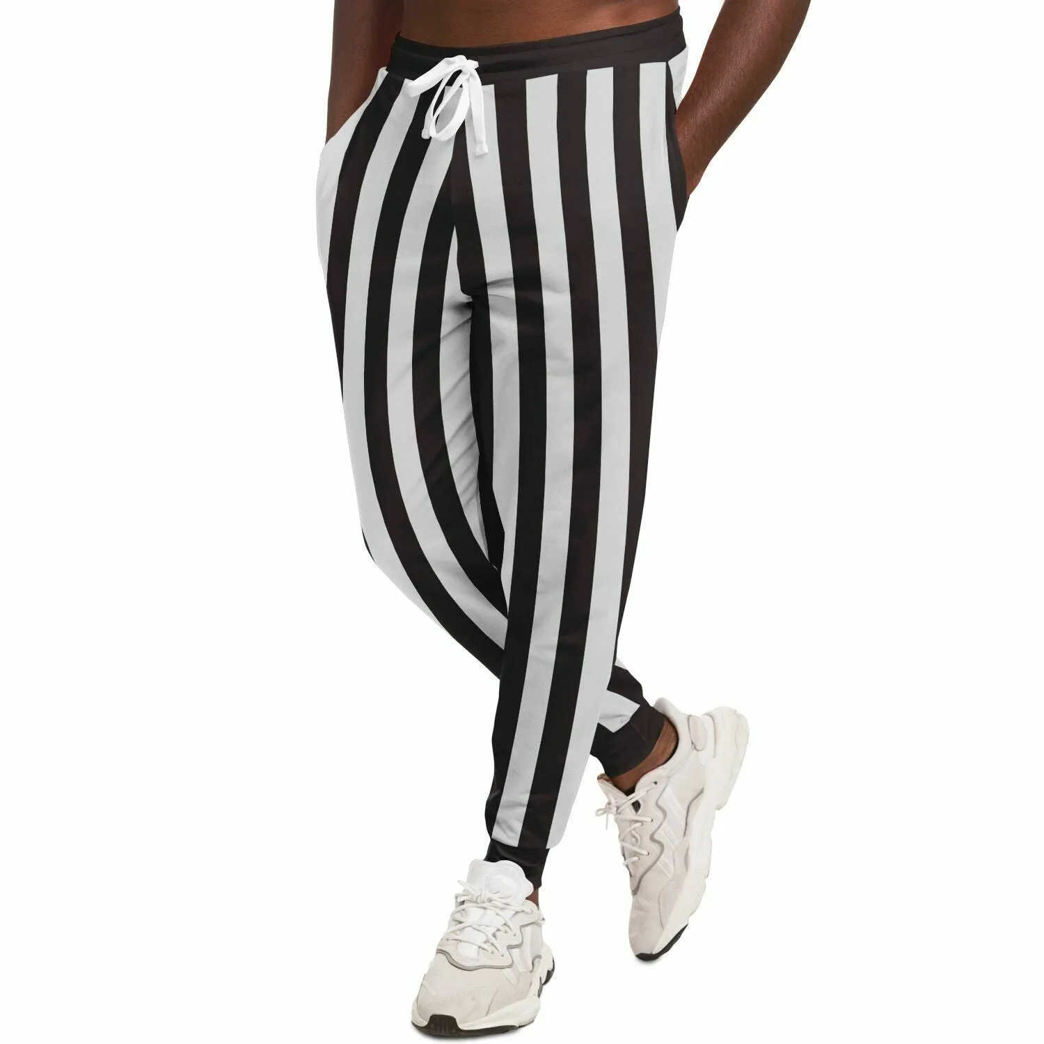 Brown Striped Classy Unisex Joggers with PLUS sizes