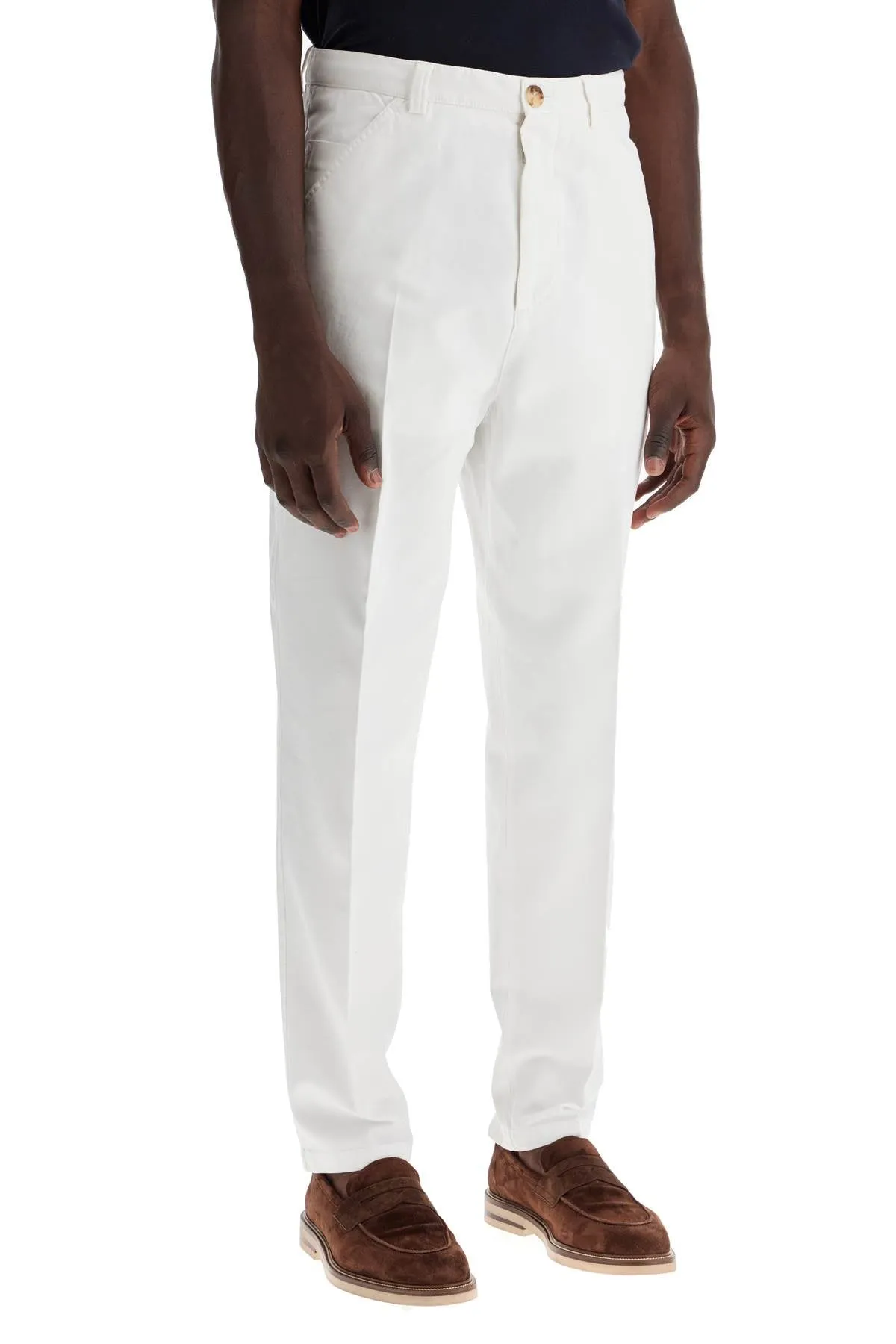 BRUNELLO CUCINELLI twill gabardine trousers with garment