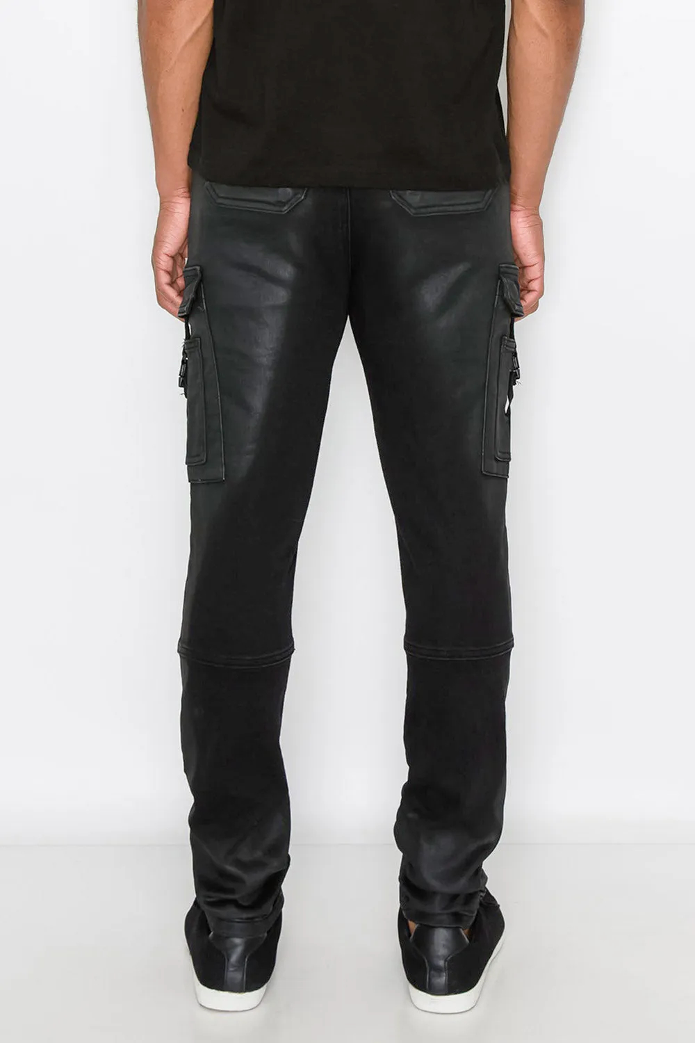 Coated Utility Cargo Pants