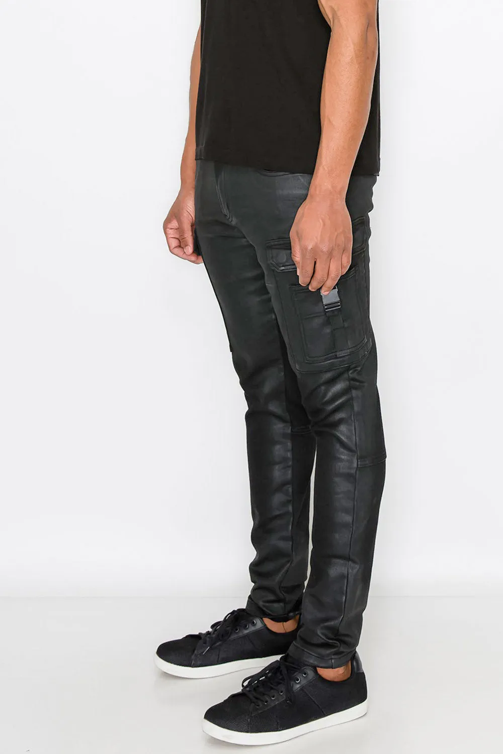 Coated Utility Cargo Pants