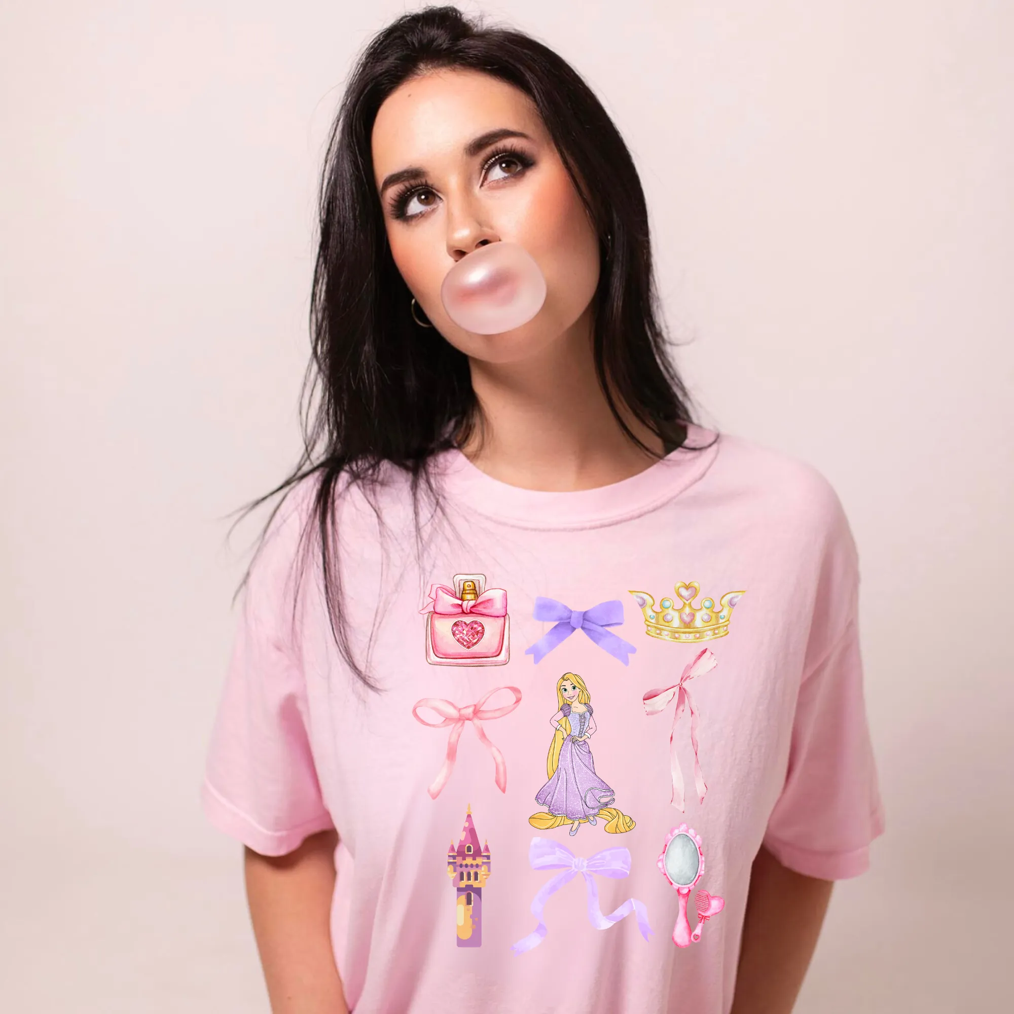 Coquette Long Hair Princess Bow Shirt