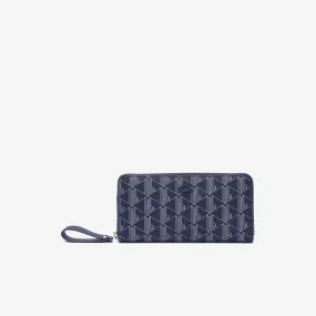 Daily Lifestyle Women's Lacoste Monogram Print Zip Wallet