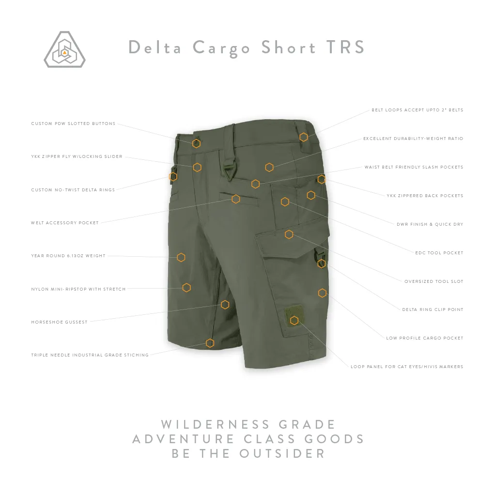 Delta Cargo Short TRS - Transitional Field Green