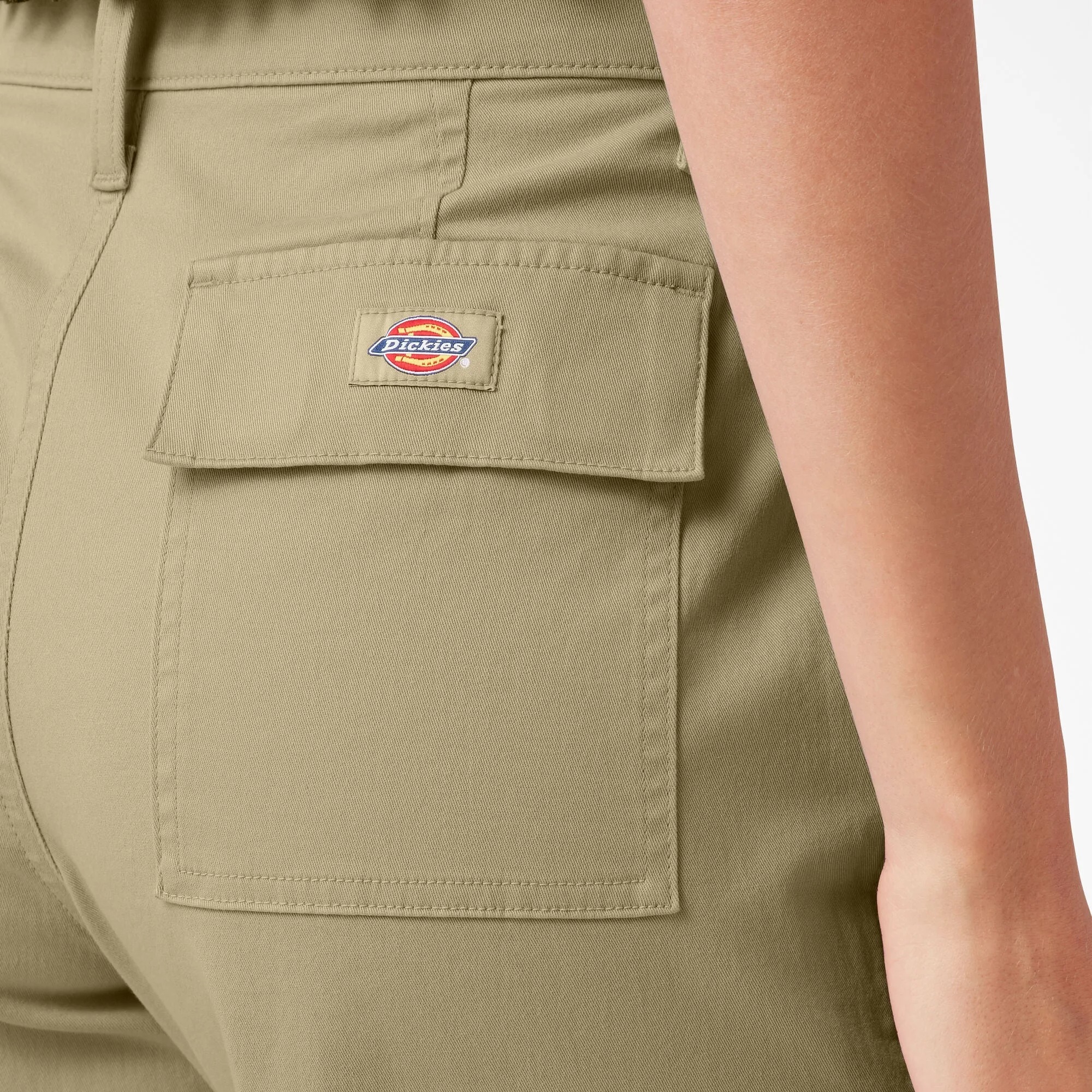 DICKIES - WOMEN'S CROPPED CARGO PANTS DESERT SAND