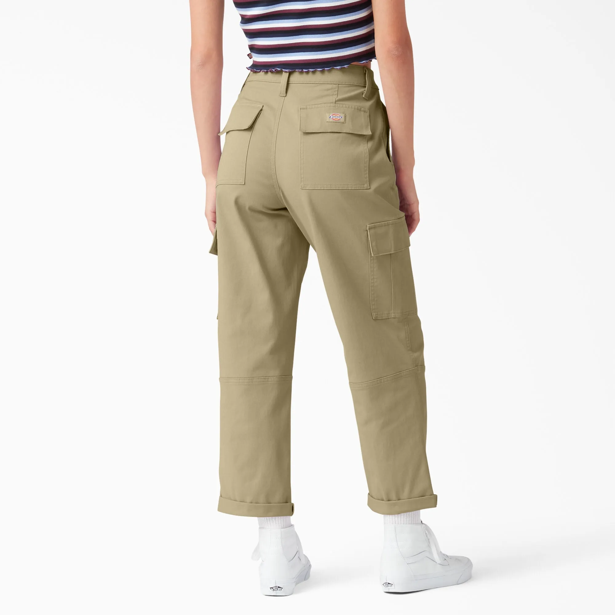 DICKIES - WOMEN'S CROPPED CARGO PANTS DESERT SAND