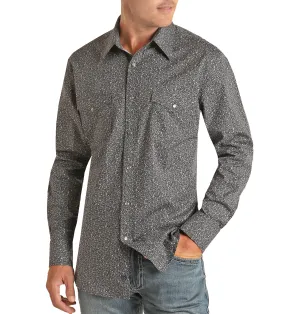 Ditsy  Long Sleeve Snap Up Shirt