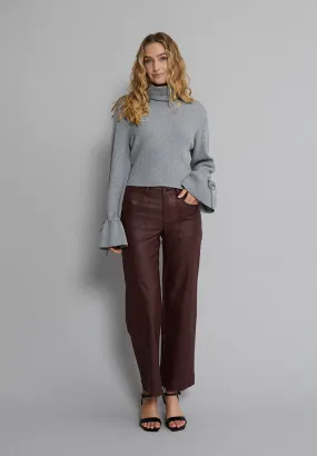 DSFlorence Coated Pants - Sassafras Bordeaux