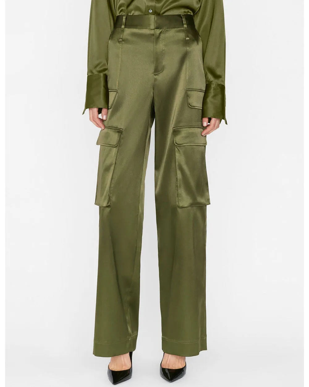 Fatigue Satin Straight Cargo Pant