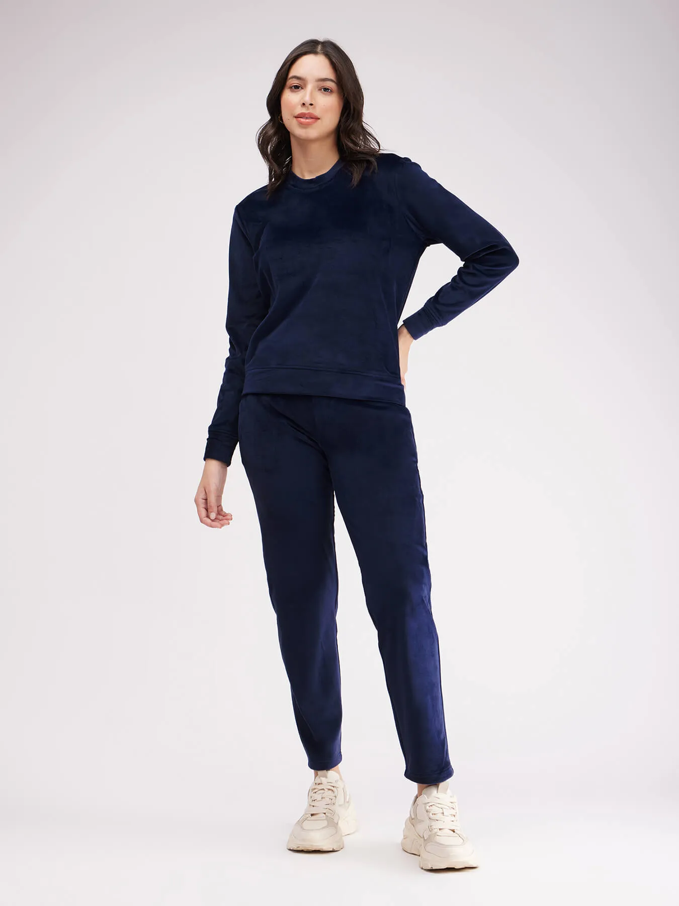 Fleece Tracksuit - Navy Blue