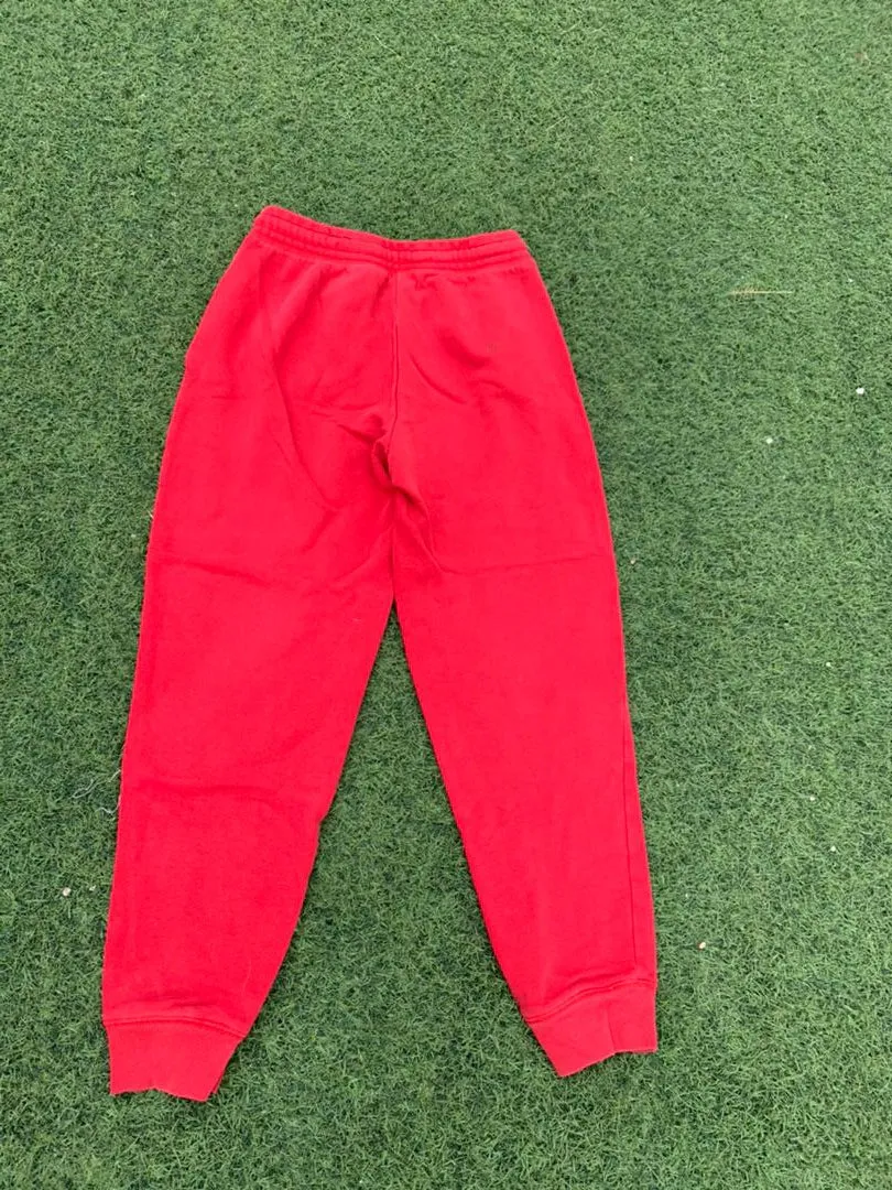 Gap plain red joggers size 7-8years