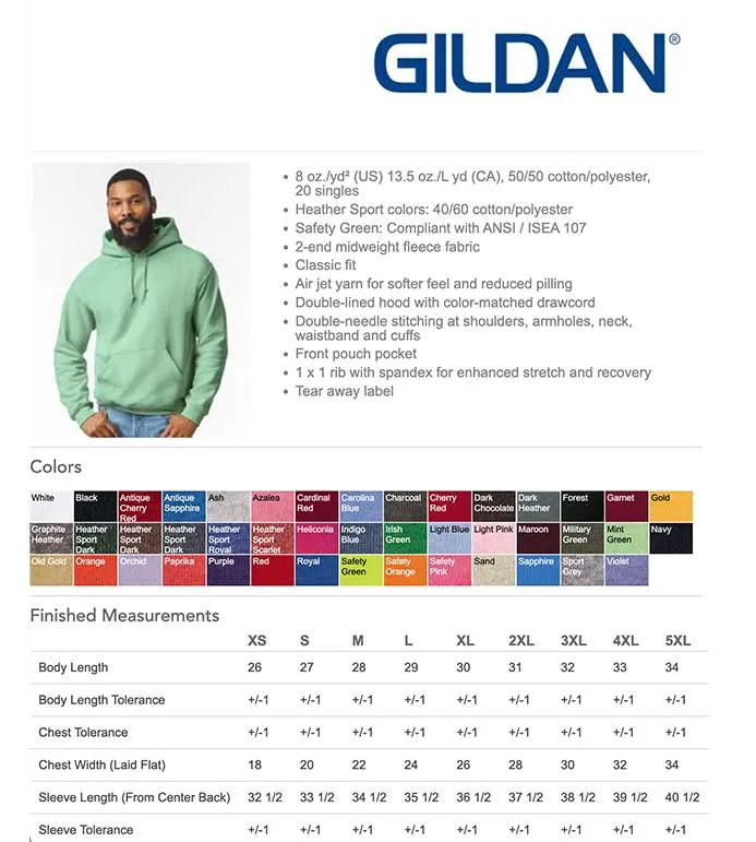 Gildan Heavy Blend™ Hooded Sweatshirt