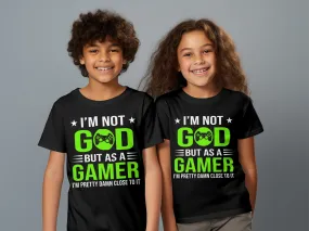 God Gamer Graphic Design Gaming T-Shirt