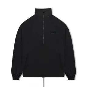 Half Zip Nylon Jacket - Black