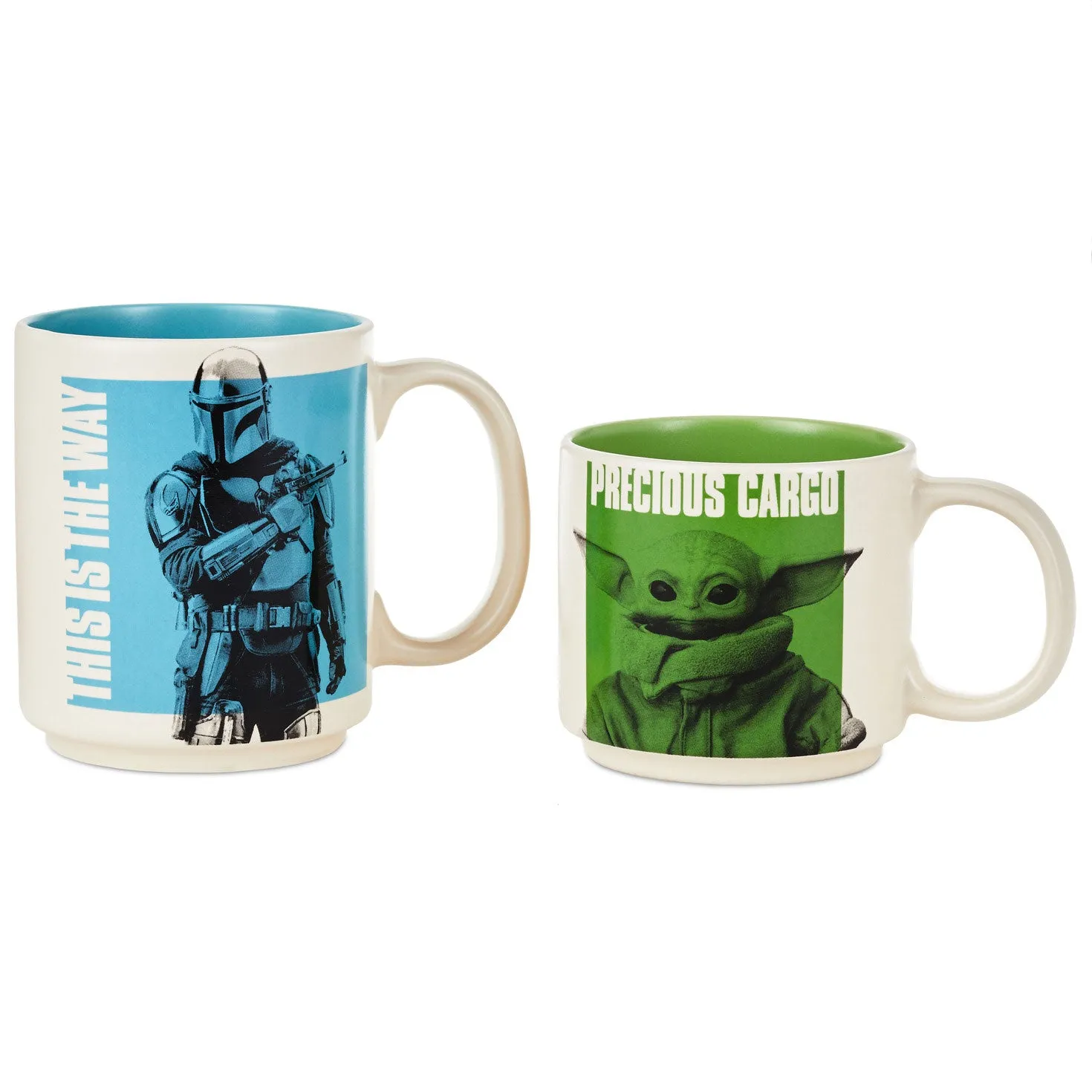 Hallmark Star Wars: The Mandalorian� and Grogu� Adult and Child Stacking Mugs, Set of 2