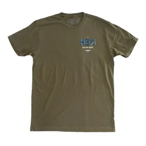 HARBOR TEE IN MILITARY GREEN