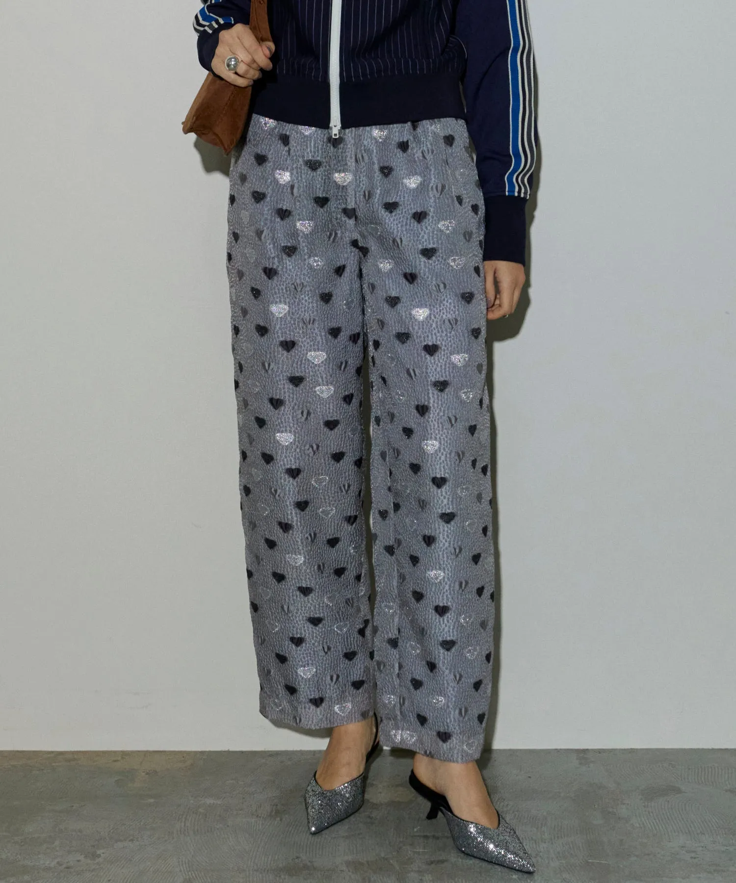 Heart Jacquard Pants