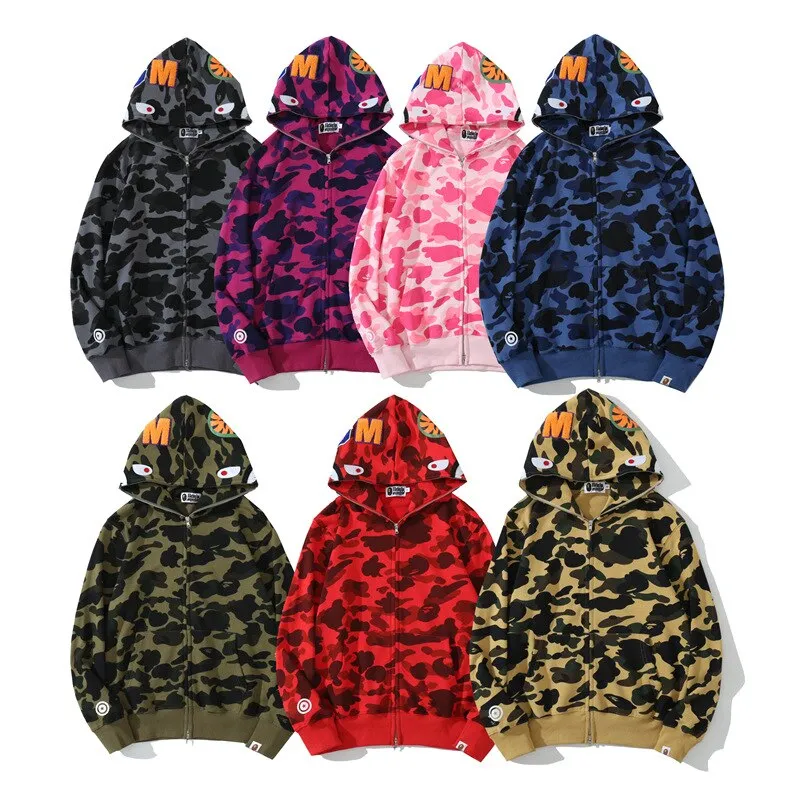 Hoodie Shark Camo Full Zip