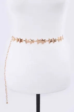 Iconic Gold Star Link Chain Belt