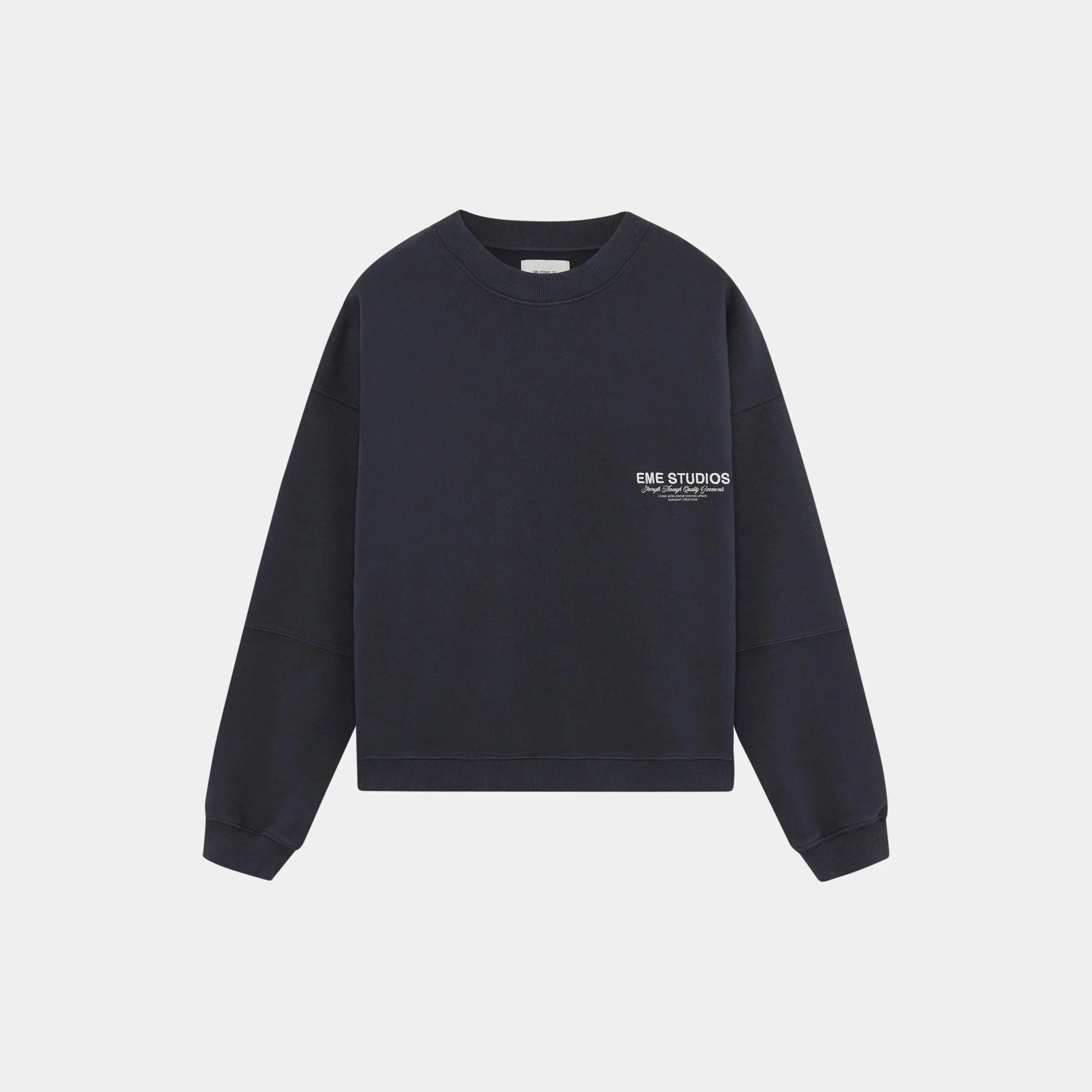 Iconic Navy Oversized Crewneck