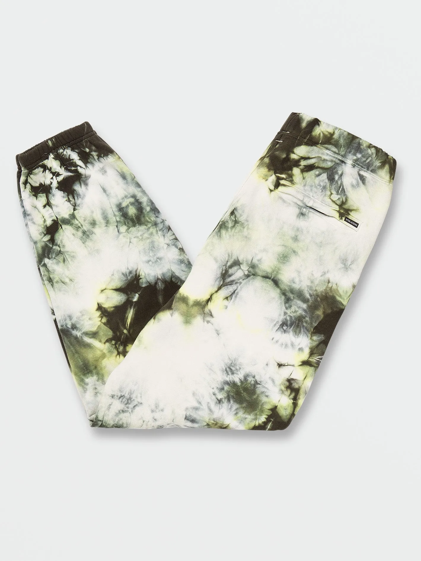 Iconic Stone Plus Fleece Pants - Lime Tie Dye