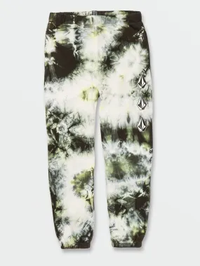 Iconic Stone Plus Fleece Pants - Lime Tie Dye