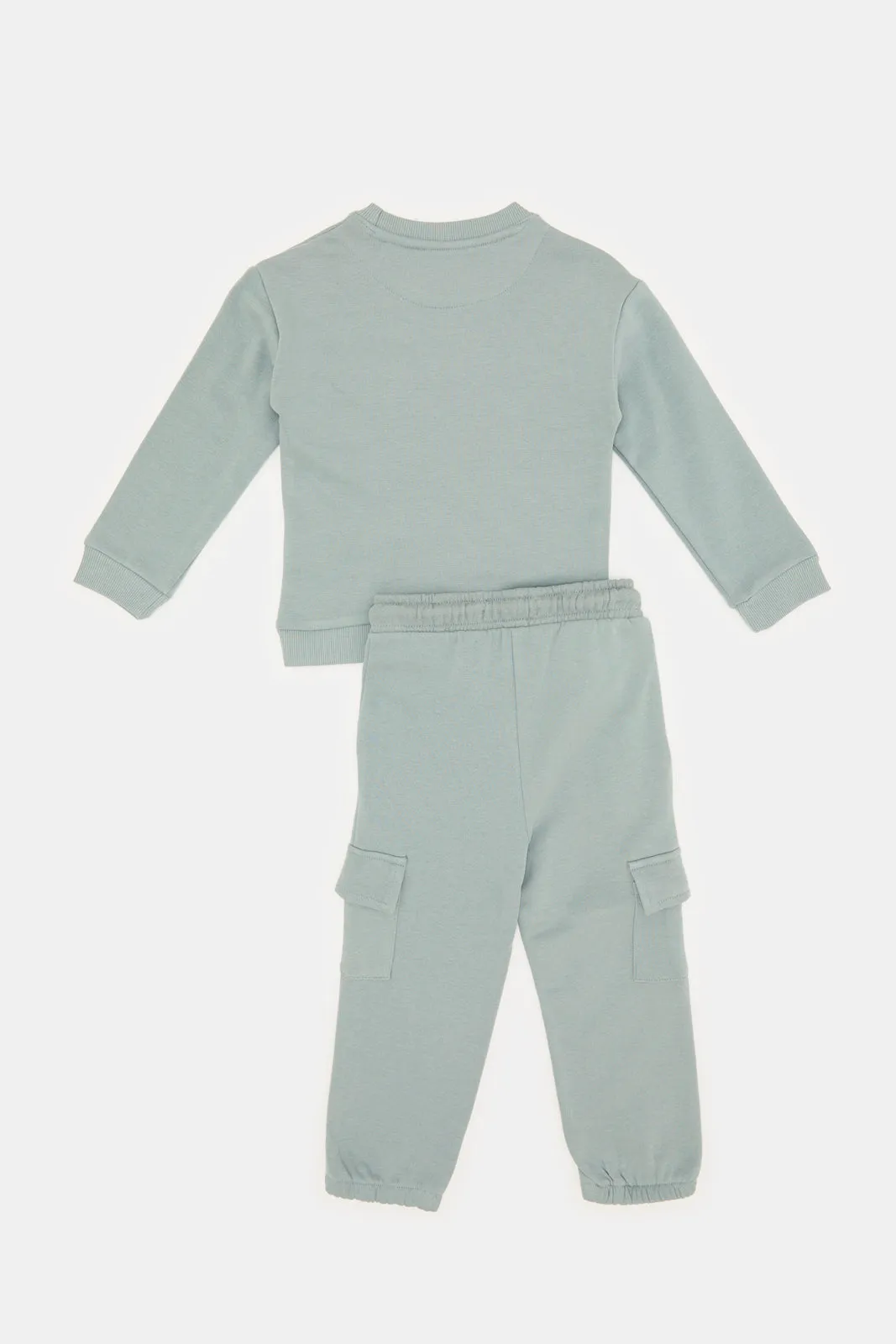 Infant Boys Blue Jogging Suit Set (2 Piece)