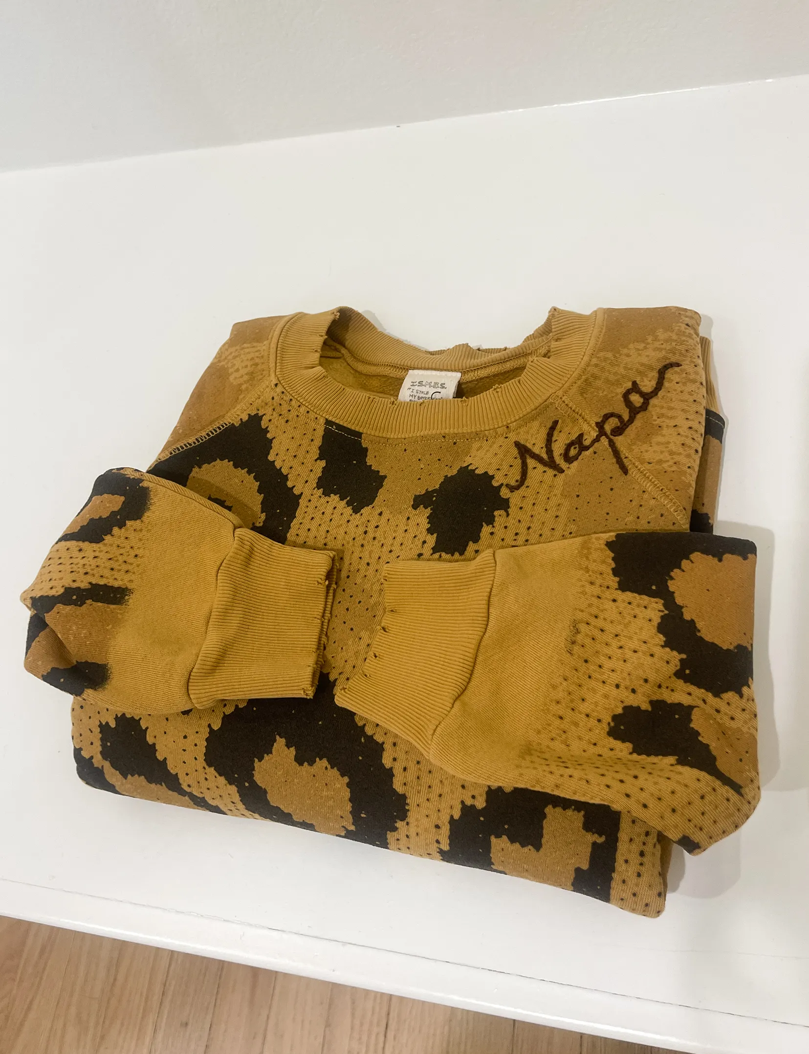 Into The Wild Napa Embroidered Sweatshirt, Leopard